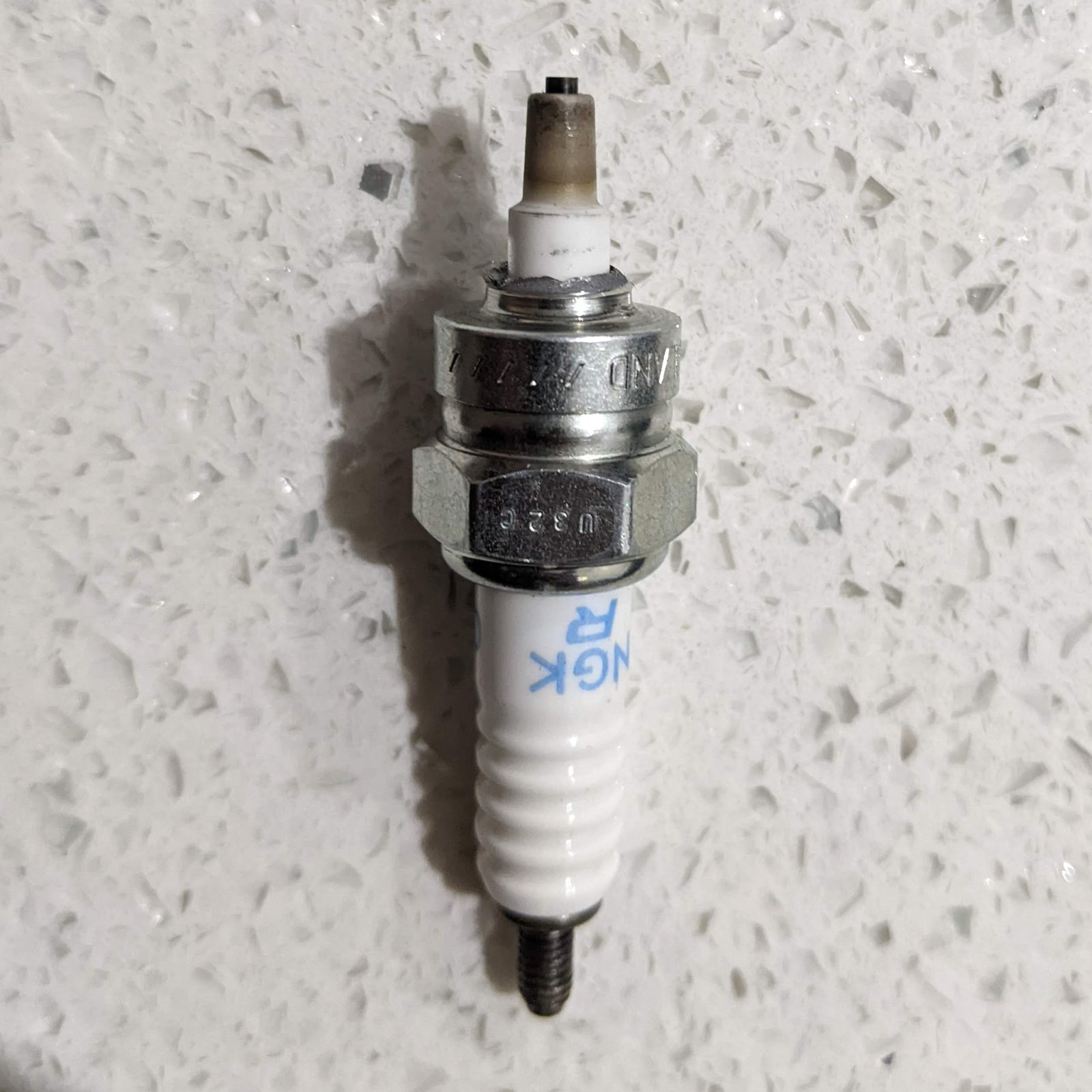 Broken ngk spark plug